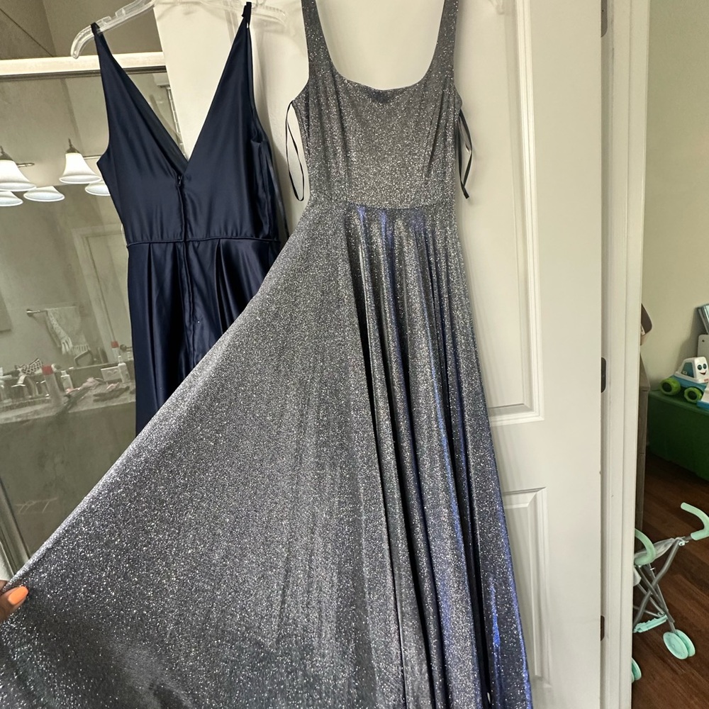 Dark blue Glitter Gown